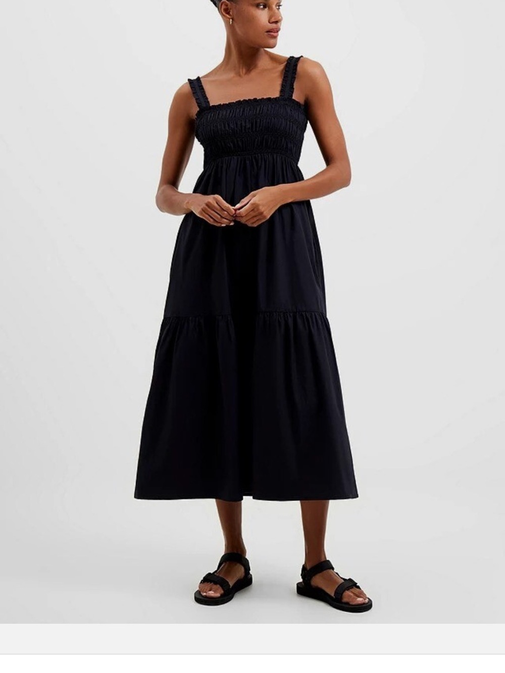 French Connection black maxi dress